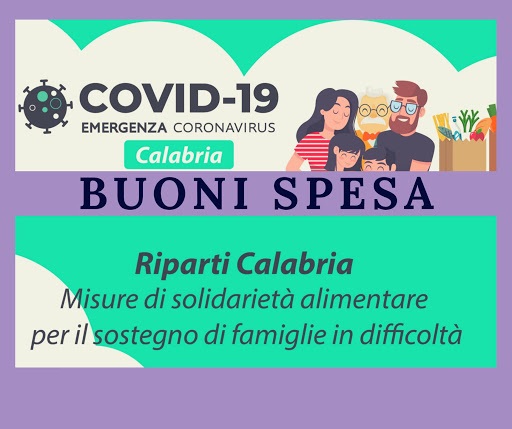 Buoni Spesa Regione Calabria - Avviso agli interessati