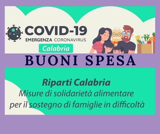 Buoni spesa finanziati dalla Regione Calabria