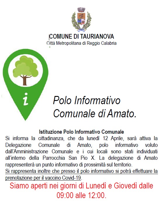 Istituzione Polo Informativo Comunale di Amato 