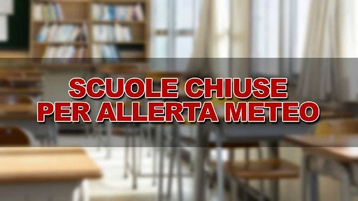 Allerta Meteo - Ordinanza chiusura temporanea delle scuole (25 ottobre 2021)